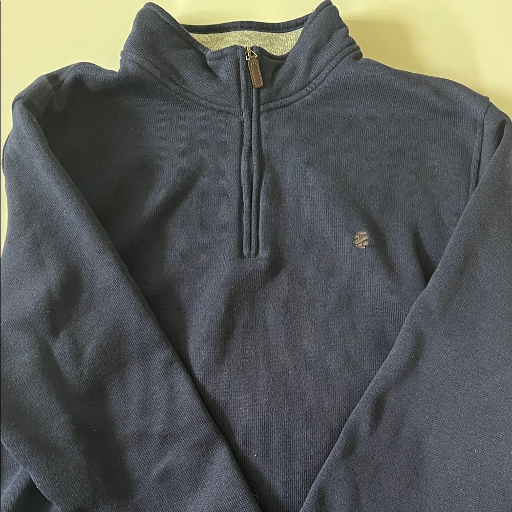 Izod Navy Half-Zip Men's Sweater Pullover men’s xxl
